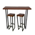 Mesa para Barra o Desayunadora con Dos Sillas