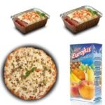 Lasagnas de Jamón + Pizza de Queso + Jugo