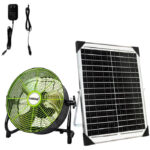 Ventilador Solar Portátil de Piso Recargable