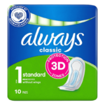 Almohadillas Sanitarias Always Classic 3D