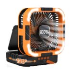 Ventilador Solar de Campamento de 25000 mAh.