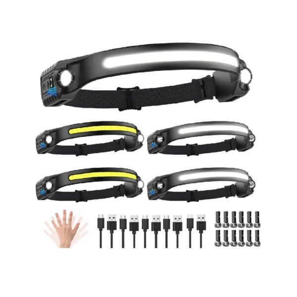 Paquete de 5 faros Recargables