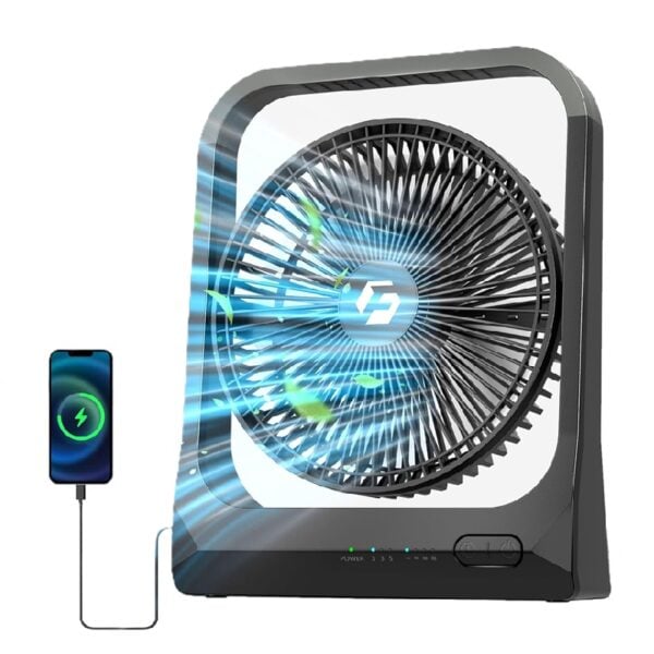 Ventilador Portátil USB de 8 Pulgadas