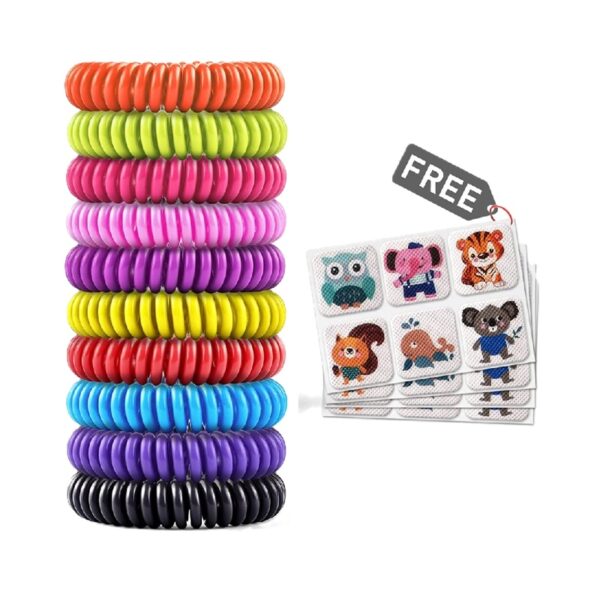 Set Repelente 20 Pulseras con 4 Parches