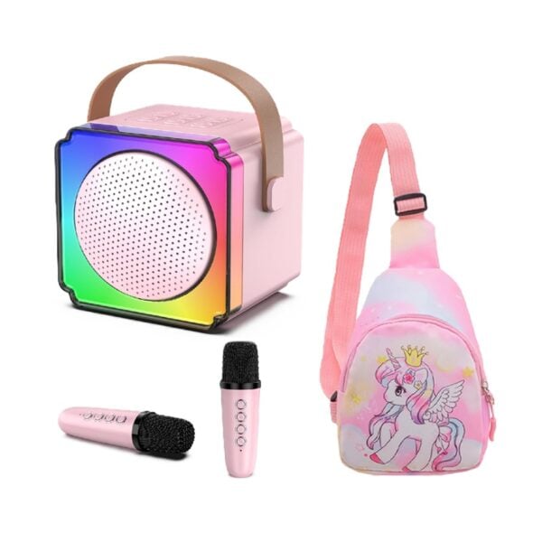 Mini Máquina de Karaoke+2 Micrófonos
