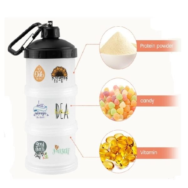 Contenedor de Almacenamiento de Proteína en Polvo