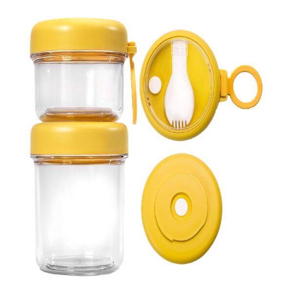 Recipientes con Tapa y Cuchara Plegable