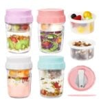 Recipientes con Tapas y Cucharas Plegables
