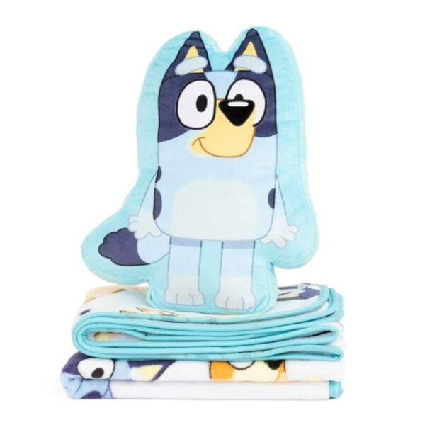 Juego de Almohada y Manta Bluey