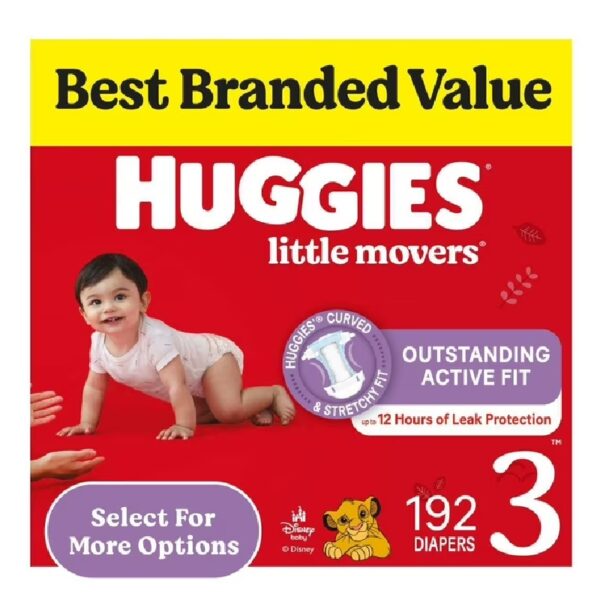 Pañales Huggies Talla 3 192u