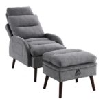 Silla Decorativa con Otomana