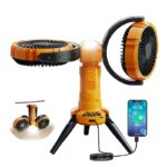 Ventilador Solar Recargable, 8000 mAh
