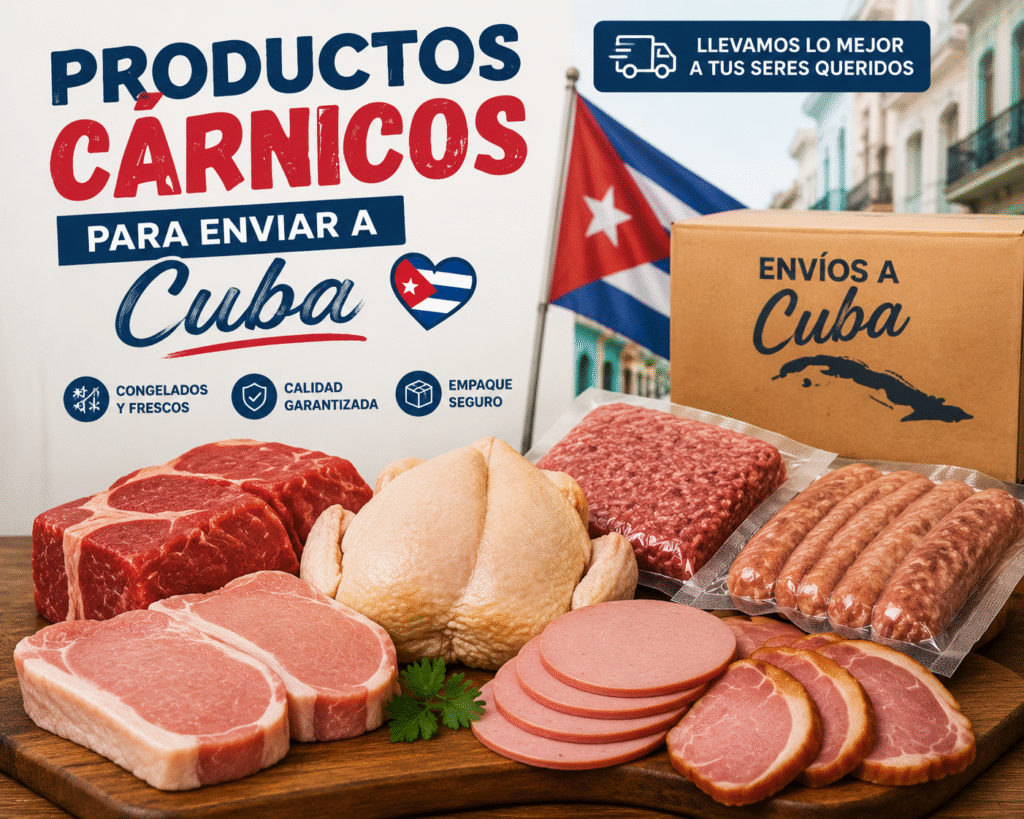 Productos cárnicos para enviar a Cuba