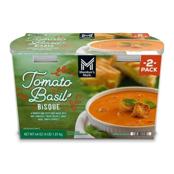 Sopa de tomate y albahaca