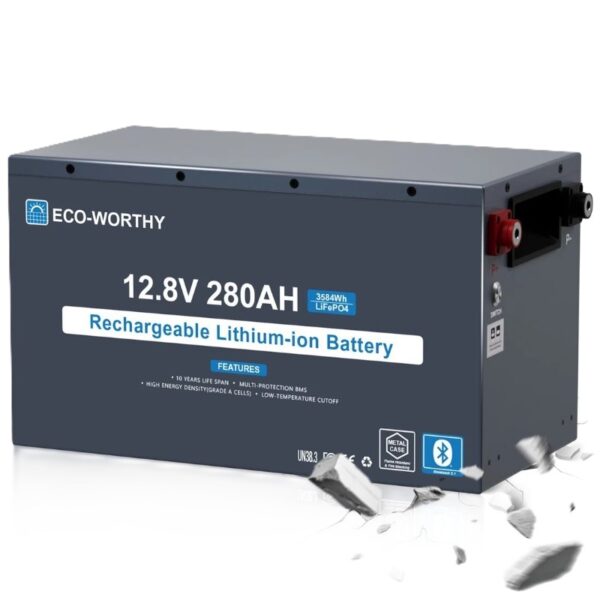Pack de dos Baterías de Litio LiFePO4 ECO-WORTHY